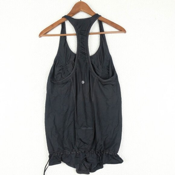 Lululemon Tank Top Womens8 Black Racerback Casual Cinch Yoga Athletic Athleisure - Picture 5 of 9